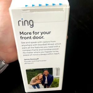 Ring Doorbell Wired.   New in box- UNOPENED